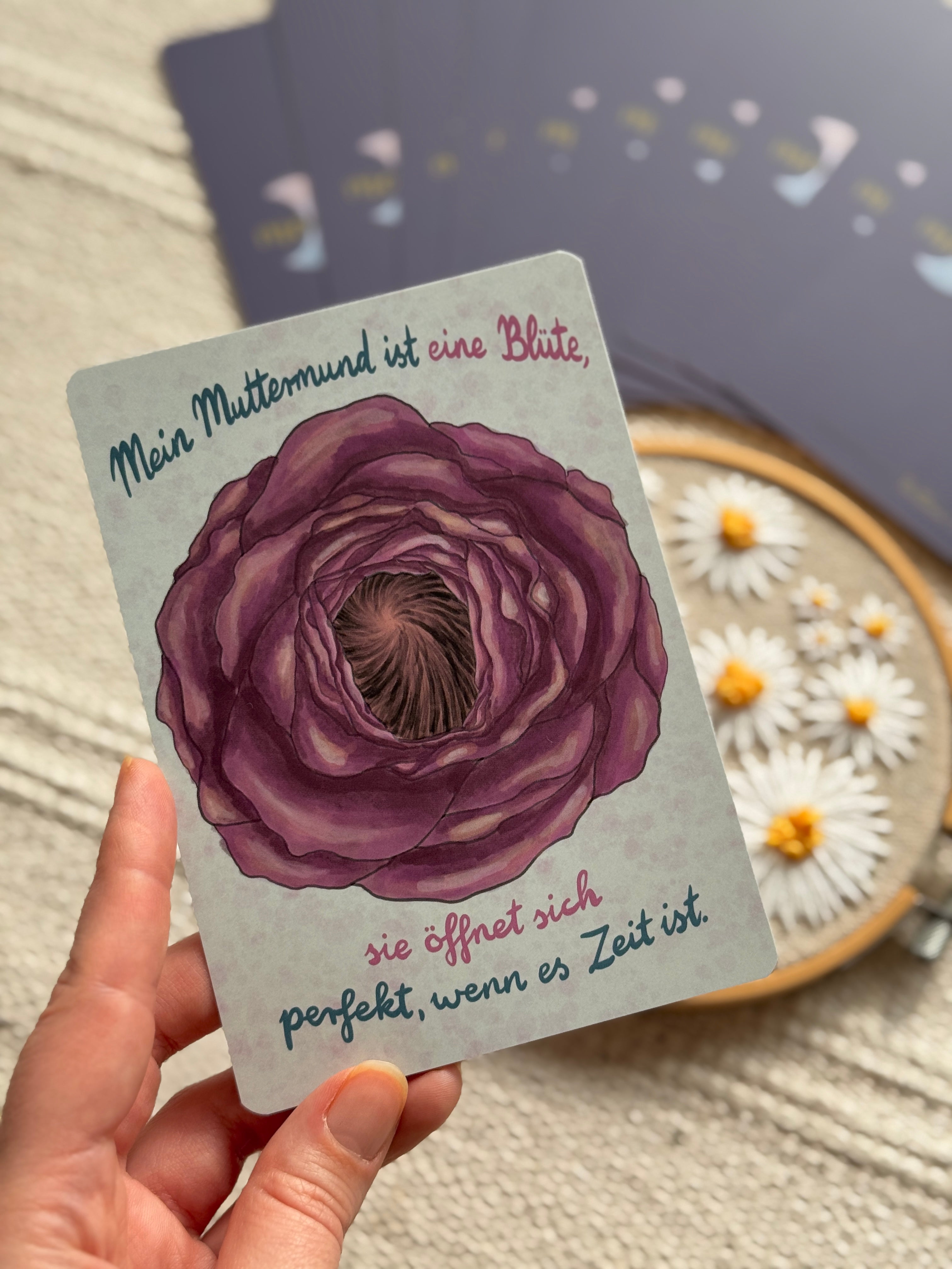 Schwangerschaft und Geburt Affirmationskarten