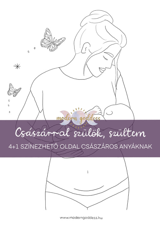 Császáros édesanyáknak 4+1 színezhető oldal