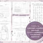 Pregnancy and Birth - Full package for Mothers - 12 coloring pages, 15 worksheets, 80 questions