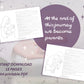 Pregnancy and Birth - Full package for Mothers - 12 coloring pages, 15 worksheets, 80 questions